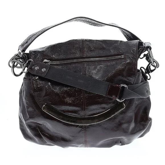 Hobo International Burgundy Leather Shoulder Strap Crossbody Bag - Picture 3 of 6